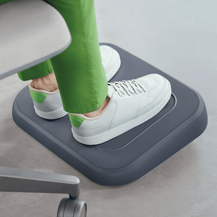 LEITZ FussstUetze Ergo grau Kunststoff