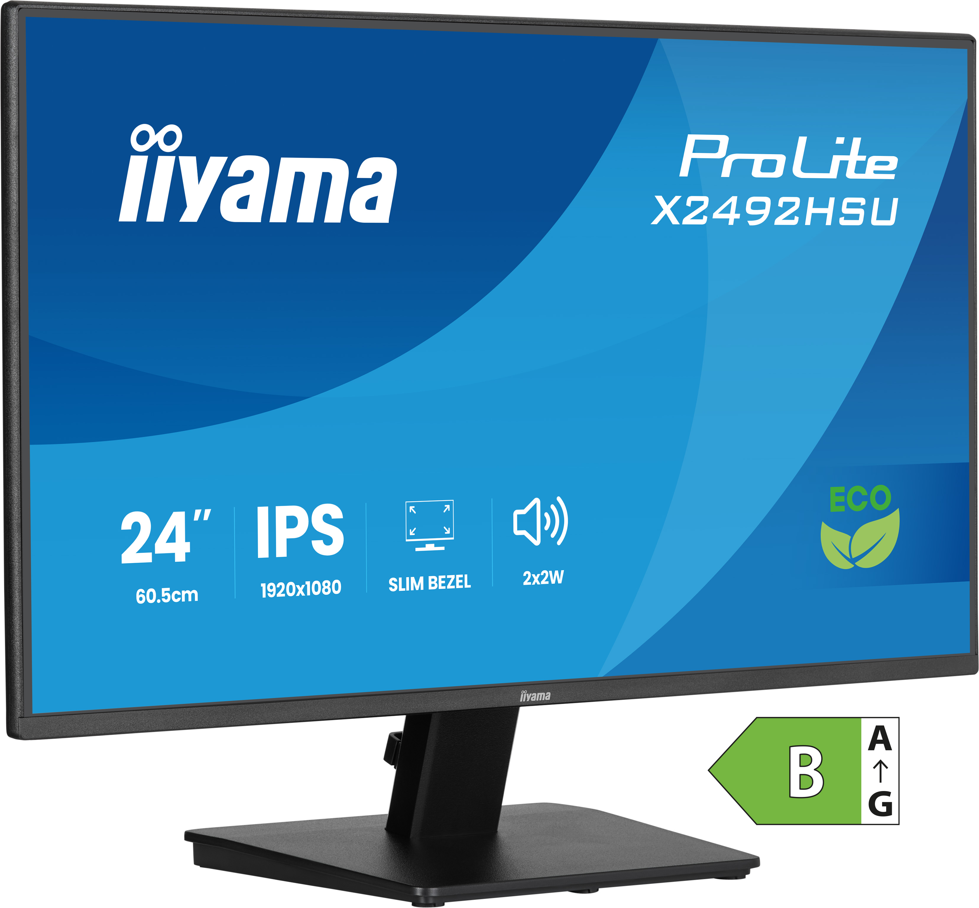 Iiyama ProLite X2492HSU-B1 24 Zoll 16:10 HDMI DP USB