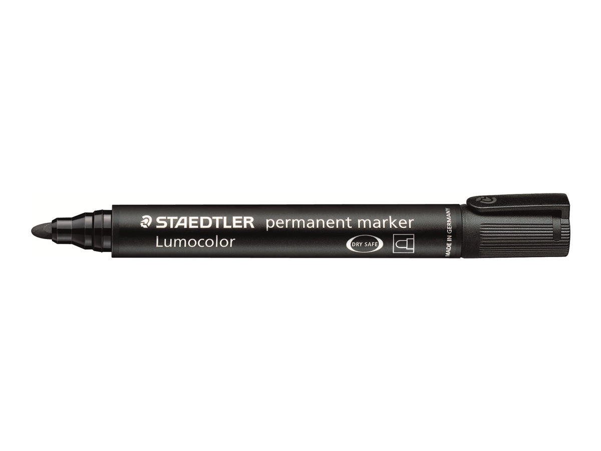 STAEDTLER Lumocolor Permanentmarker schwarz 2,0 mm, 10 St. STAEDTLER Lumocolor Permanentmarker schwarz 2,0 mm, 10 St.
