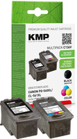 KMP C136V  schwarz, color Druckerpatronen kompatibel zu Canon PG560XL/CL561XL, 2er-Set