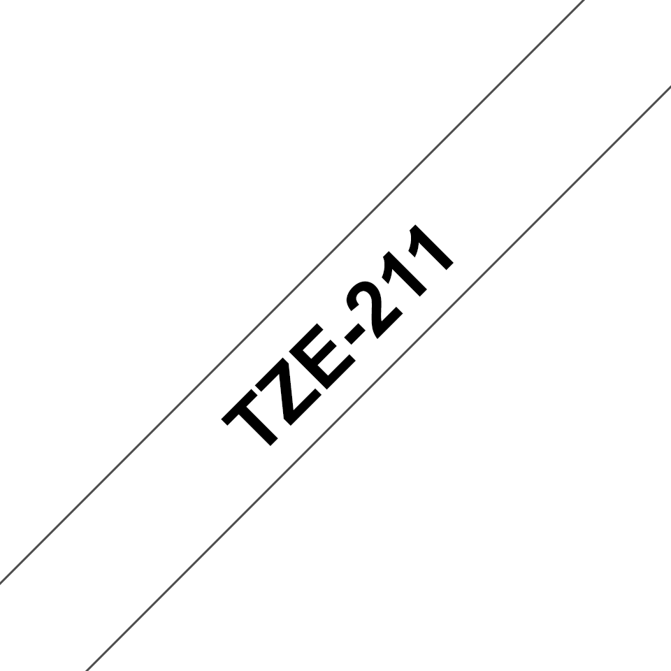 TZE211 BROTHER PT Schriftband 6mm weiss