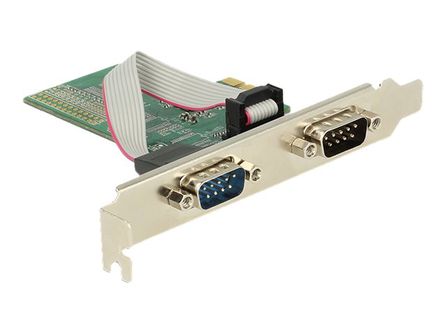 Delock PCIe x1 2 x Seriell RS232