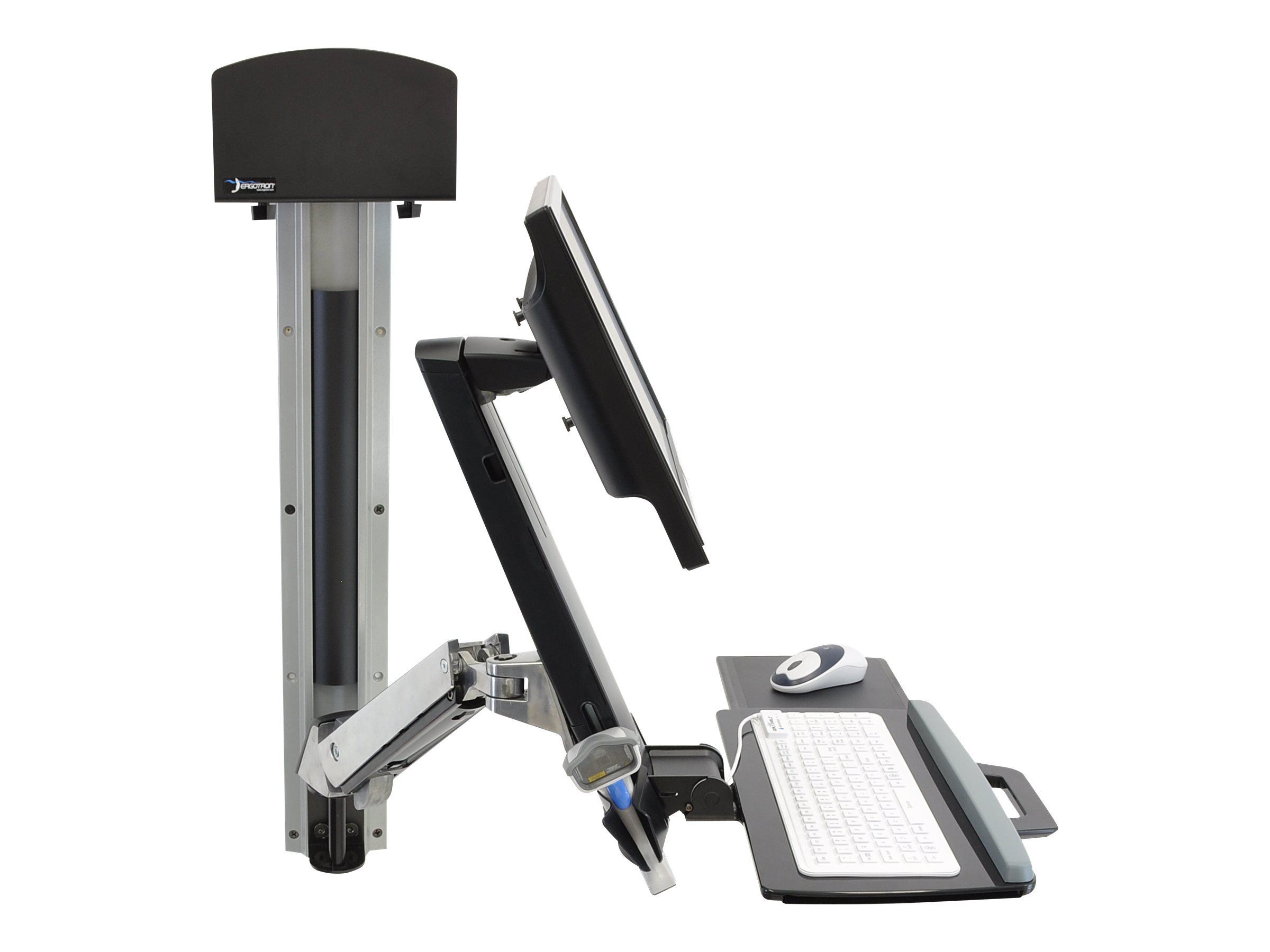 ERGOTRON StyleView Sit-Stand Combo System mit Ablageflaeche Wandmontage LCD bis 61cm 24Zoll bis 13,2kg.mit CPU Halter klein ERGOTRON StyleView Sit-Stand Combo System mit Ablageflaeche Wandmontage LCD bis 61cm 24Zoll bis 13,2kg.mit CPU Halter klein