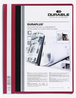 25 DURABLE Praesentationshefter DURAPLUS rot DIN A4 ueberbreit 25 DURABLE Praesentationshefter DURAPLUS rot DIN A4 ueberbreit