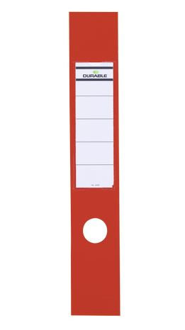 10 DURABLE Ordneretiketten ORDOFIXÂ® rot fÃ¼r 7,0 cm RÃ¼ckenbreite
