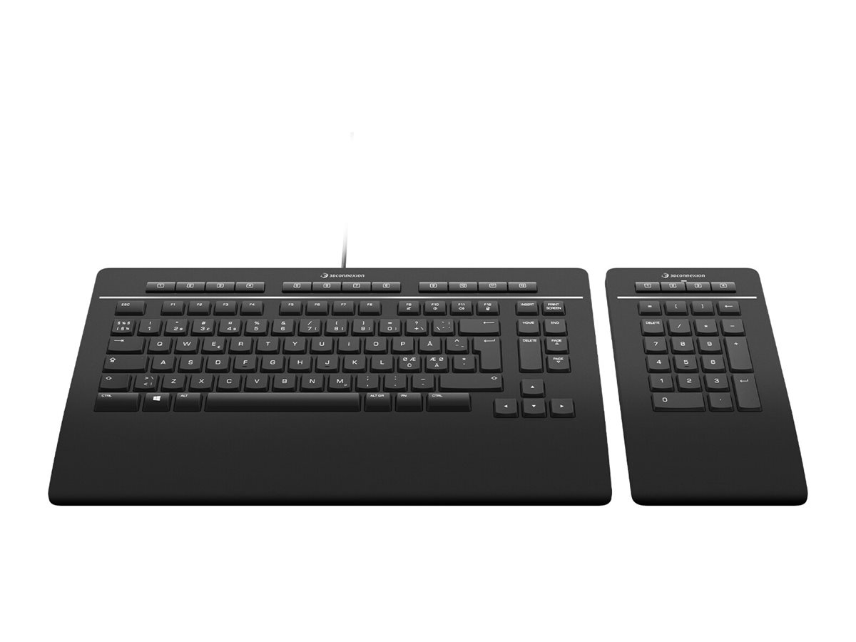 3DCONNEXION Keyboard Pro with Numpad Nordic QWERTY