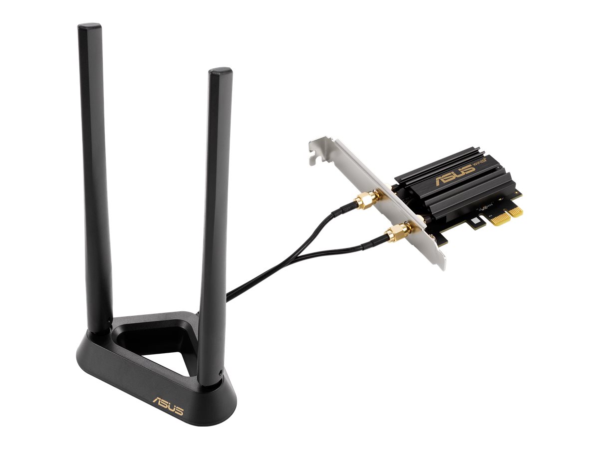 ASUS PCE-AXE59BT BT 5.2 LE Wireless LAN Adapter, 2.4GHz/5GHz/6GHz WLAN - PCIe x1