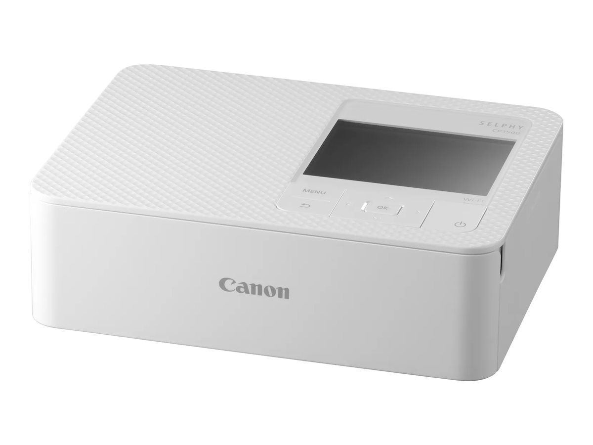 CANON SELPHY CP1500 Printer colour dye sublimation 148x100mm 0.41 min/page colour USB Wi-Fi White CANON SELPHY CP1500 Printer colour dye sublimation 148x100mm 0.41 min/page colour USB Wi-Fi White