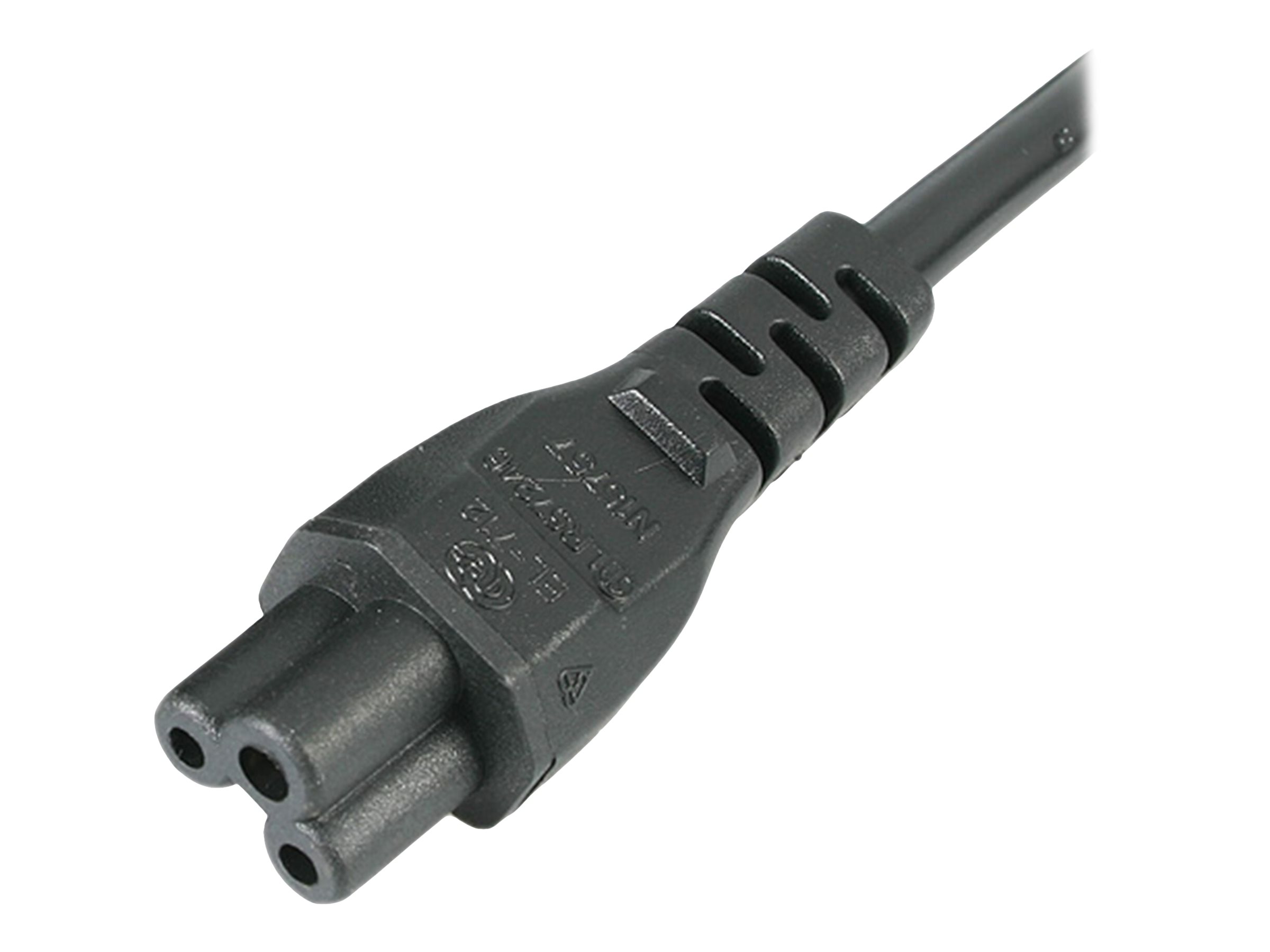 STARTECH.COM 2m Laptop Power Cord - 3 Slot for UK - BS-1363 to C5 Clover Leaf Power Cable Lead STARTECH.COM 2m Laptop Power Cord - 3 Slot for UK - BS-1363 to C5 Clover Leaf Power Cable Lead