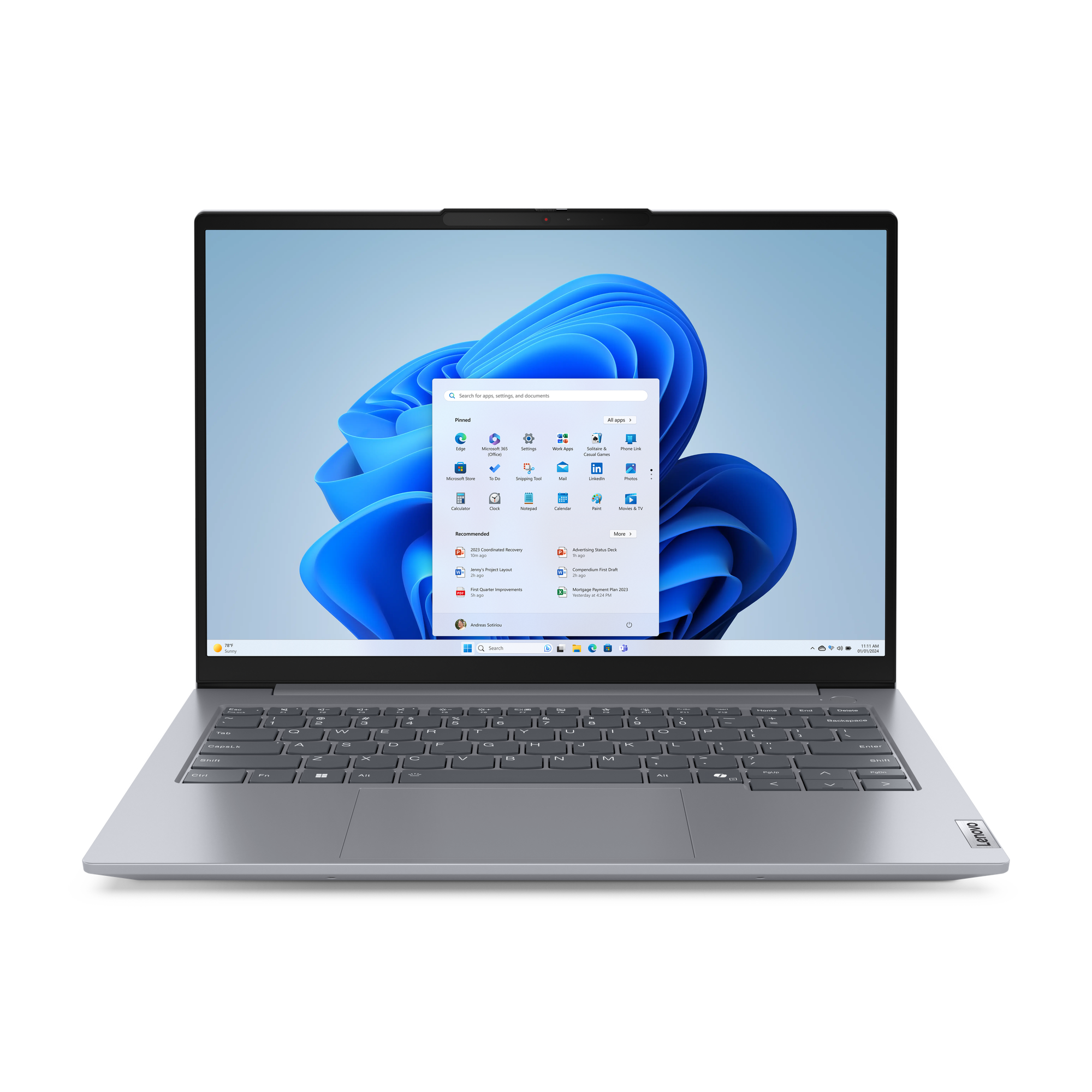 Lenovo Thinkbook 14 G7 21MV001HGE Laptop 36,6 cm 14,0 Zoll, 16 GB RAM, 512 GB SSD, AMD Ryzen 5 7535HS