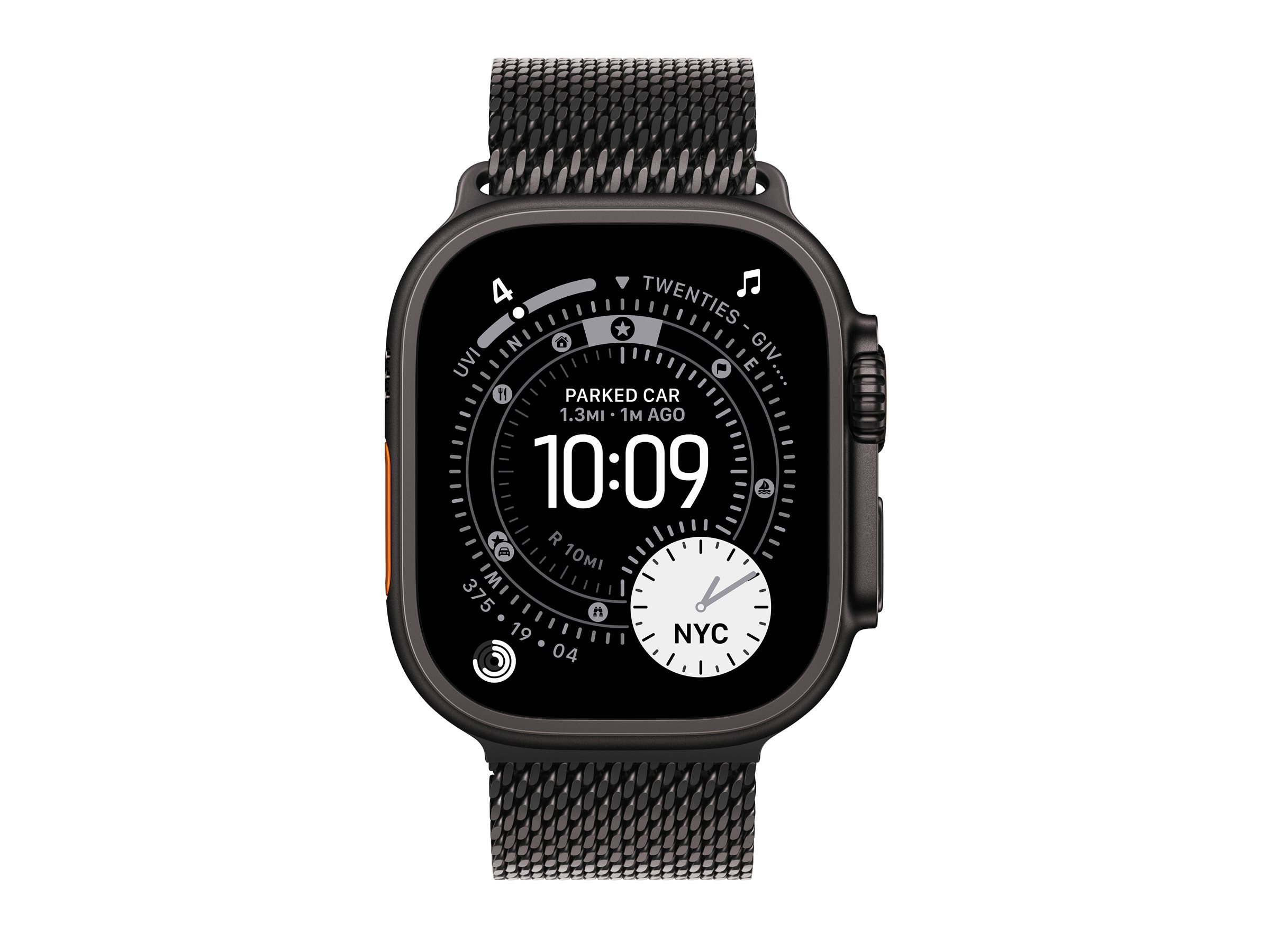 APPLE Watch Ultra 3 GPS + Cellular 49mm Black Titanium Case with Black Titanium Milanese Loop - Medium APPLE Watch Ultra 3 GPS + Cellular 49mm Black Titanium Case with Black Titanium Milanese Loop - Medium