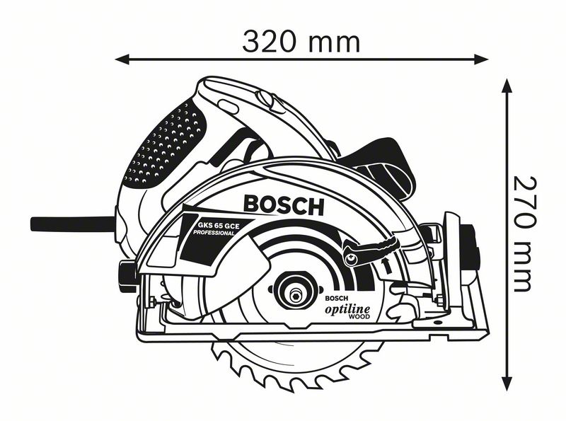 BOSCH Professional GKS 65 GCE Handkreissaege