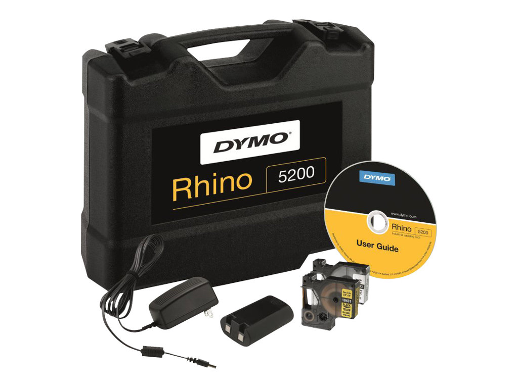 DYMO RHINO 5200 Set Beschriftungsgerät gelb, schwarz DYMO RHINO 5200 Set Beschriftungsgerät gelb, schwarz