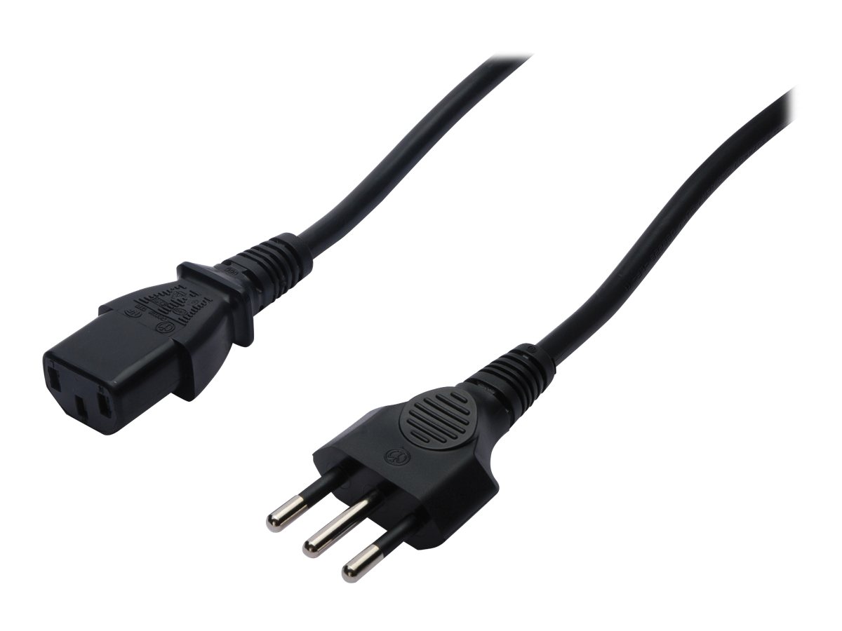 ASSMANN Netzanschlusskabel Italien Stecker - C13 Buchse 1,8m ASSMANN Netzanschlusskabel Italien Stecker - C13 Buchse 1,8m