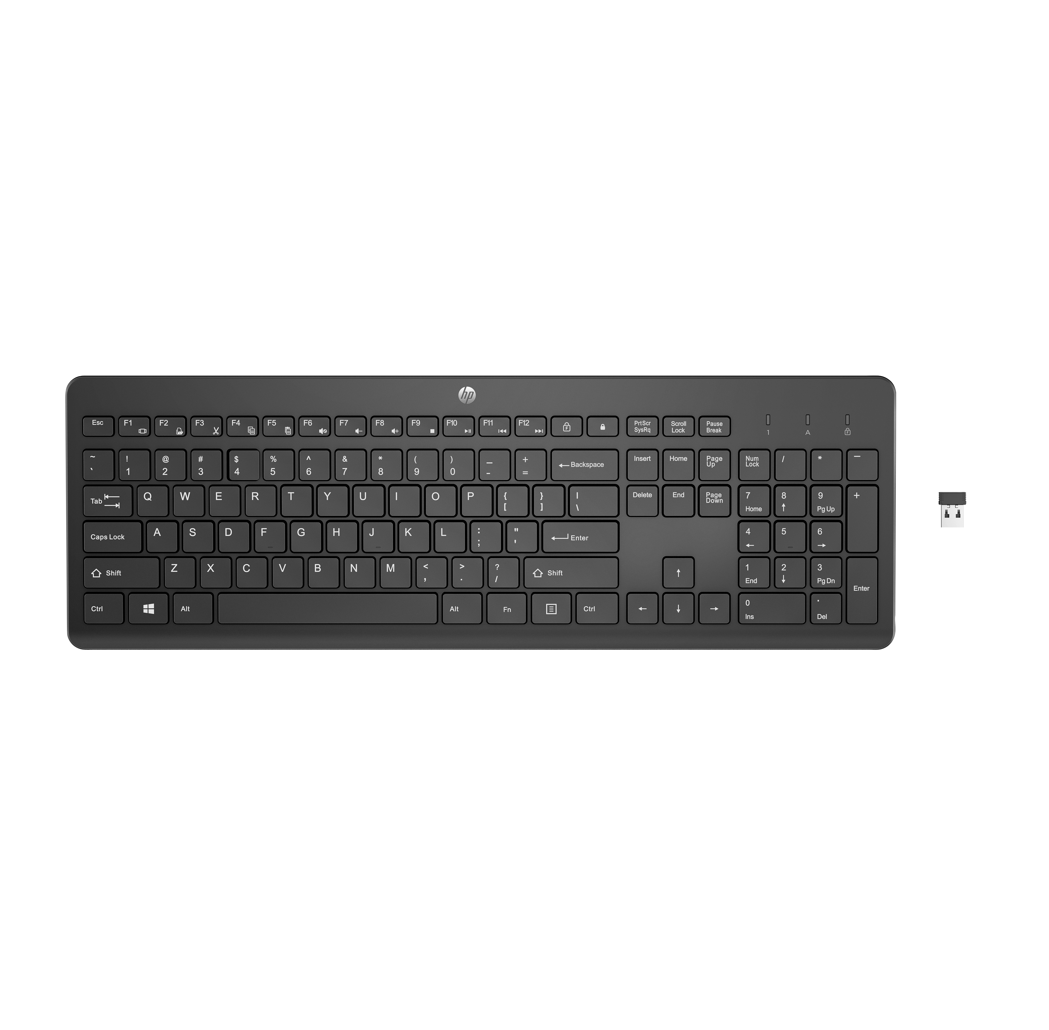 HP 230 Wireless Keyboard Black GR tastatur kabellosP