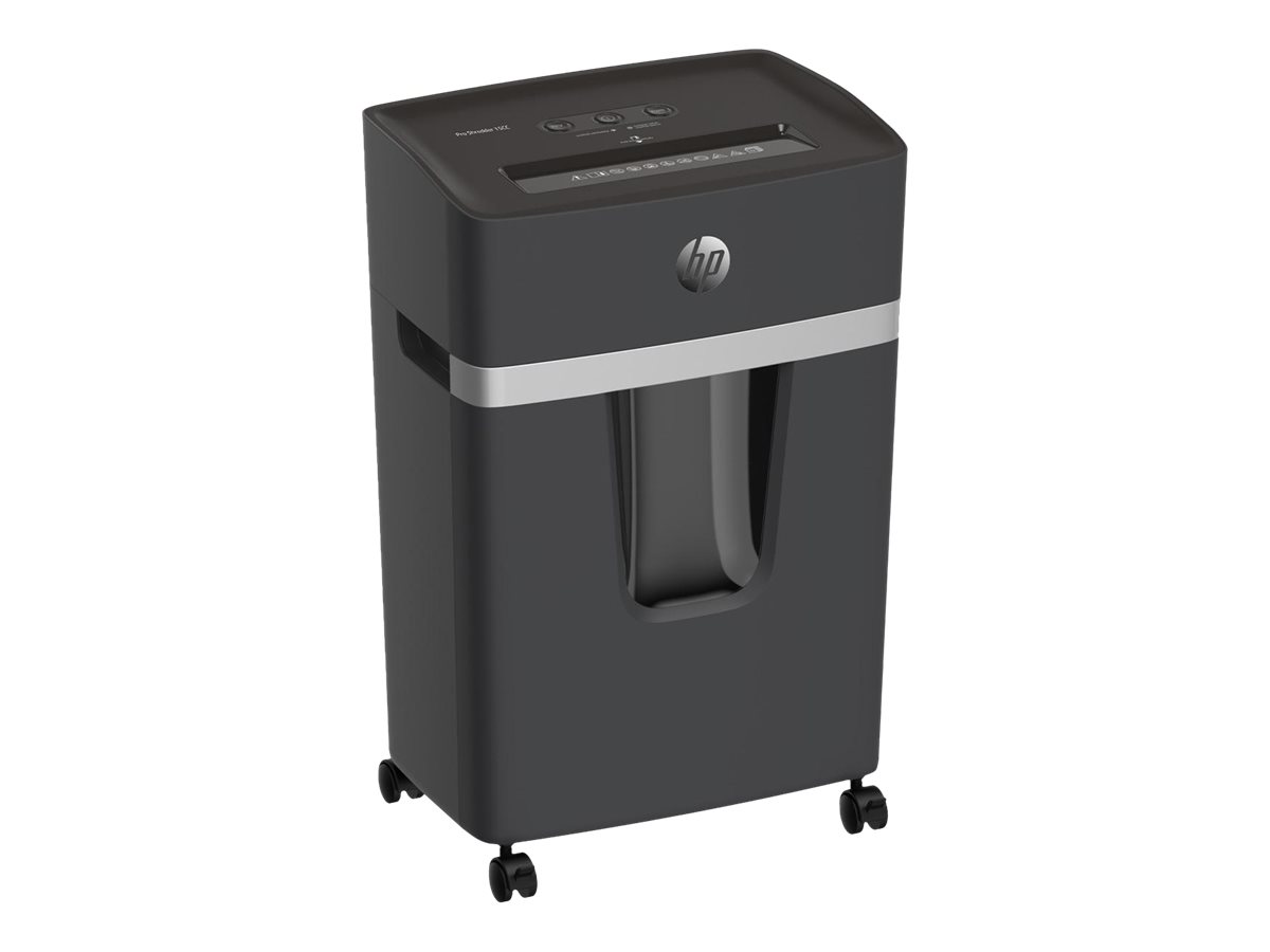 HP Pro Shredder 15CC Aktenvernichter mit Partikelschnitt P-4, 4 x 35 mm, bis 15 Blatt, schwarz HP Pro Shredder 15CC Aktenvernichter mit Partikelschnitt P-4, 4 x 35 mm, bis 15 Blatt, schwarz
