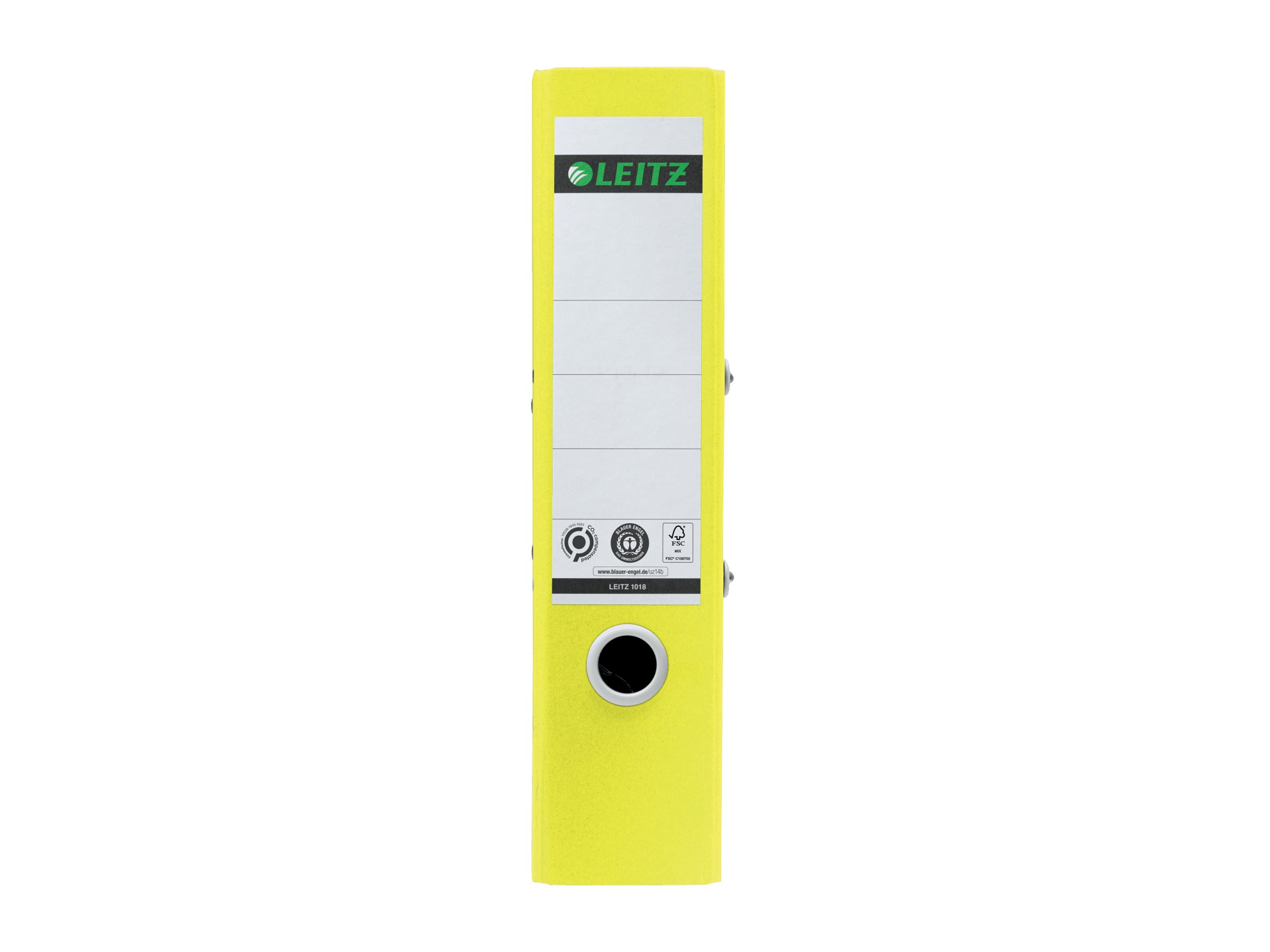 LEITZ recycle 1018 Ordner gelb Karton 8,0 cm DIN A4