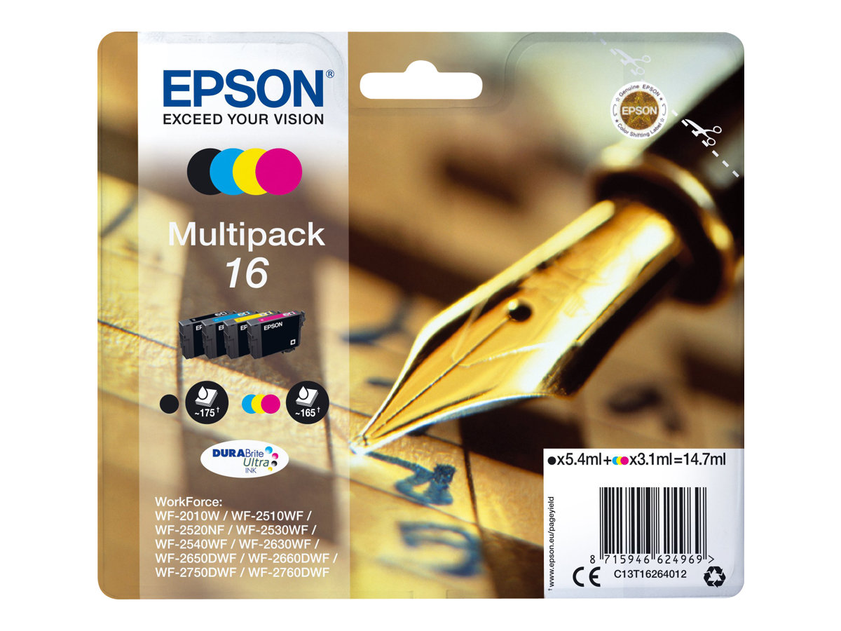 C13T16264012 EPSON WF Tinte (4) cmyk