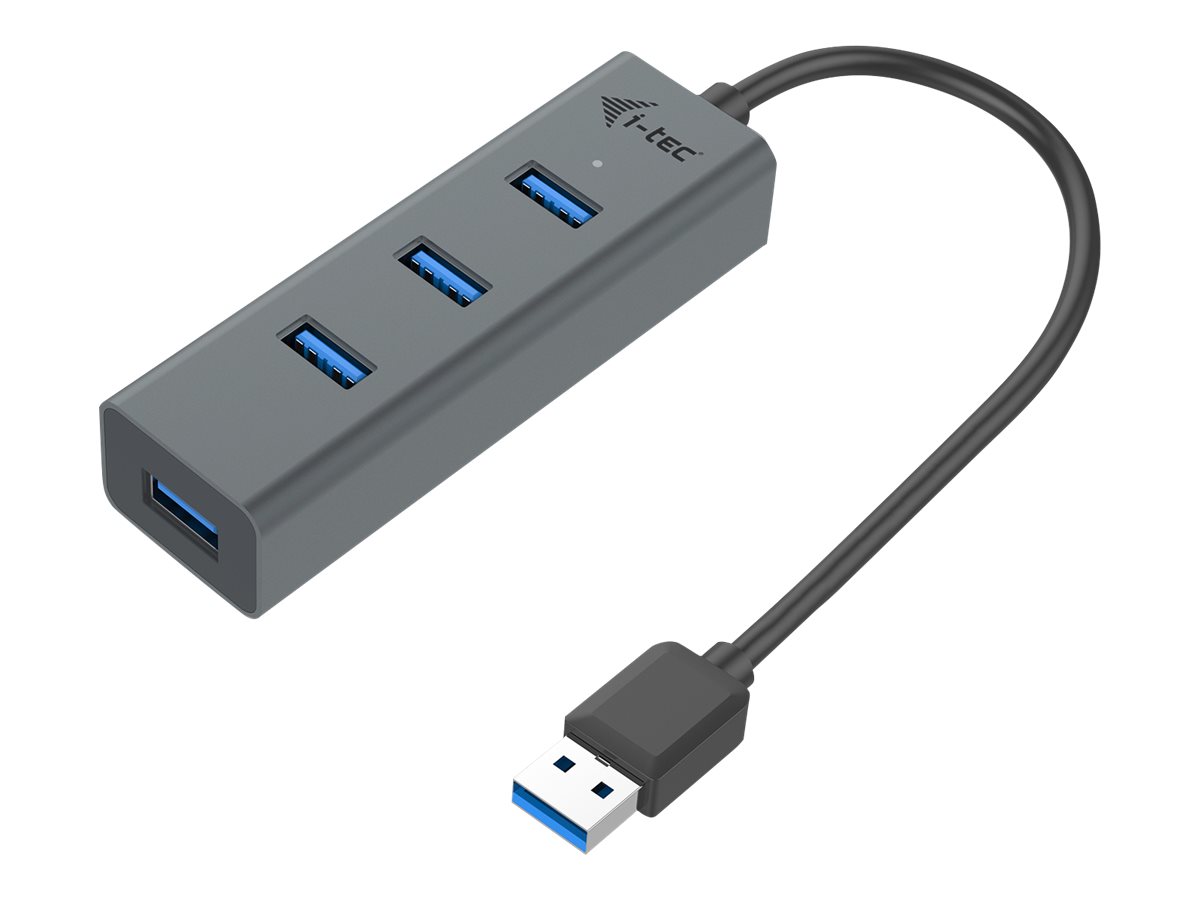 I-TEC USB 3.0 Metal HUB 4 port ohne Netzteil ideal fuer Notebook Ultrabook Tablet PC Unterstuetzt Win und Mac OS I-TEC USB 3.0 Metal HUB 4 port ohne Netzteil ideal fuer Notebook Ultrabook Tablet PC Unterstuetzt Win und Mac OS