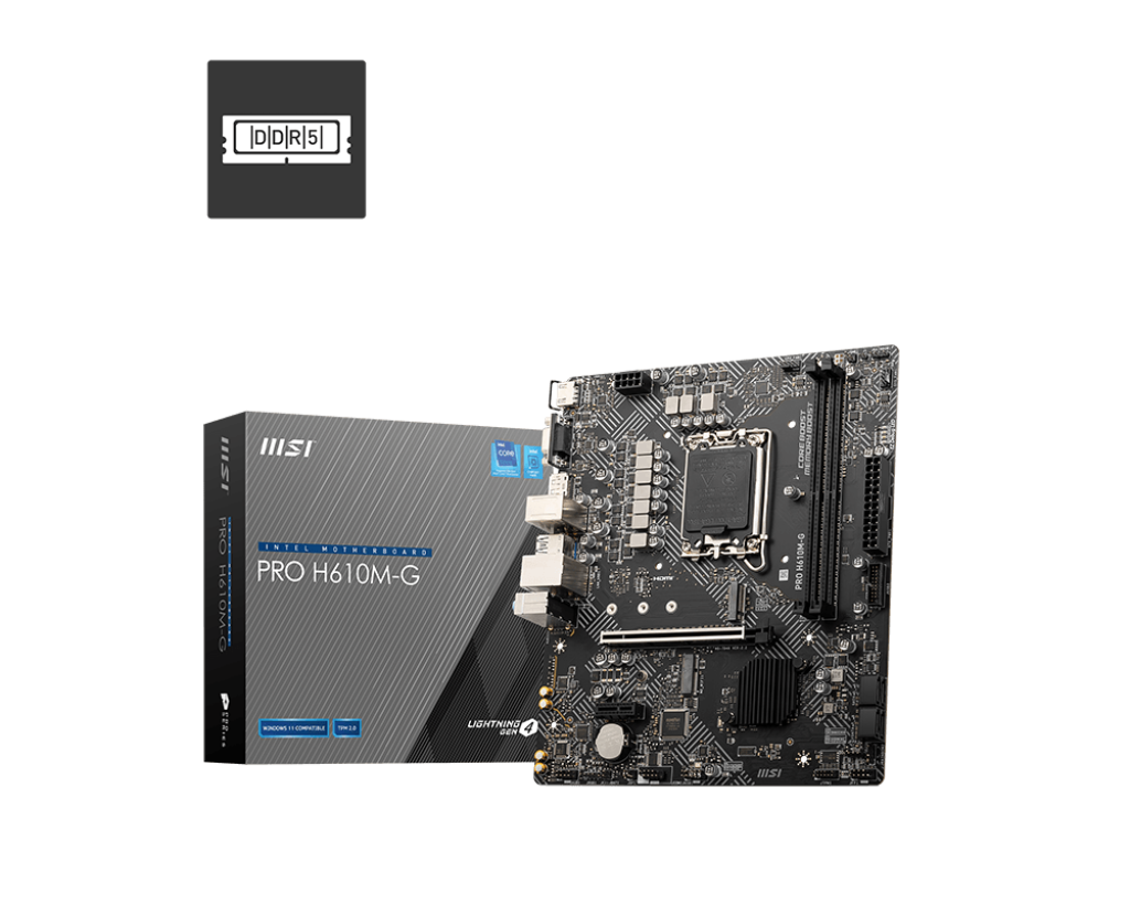 MSI PRO H610MG LGA1700 DDR5 mATX