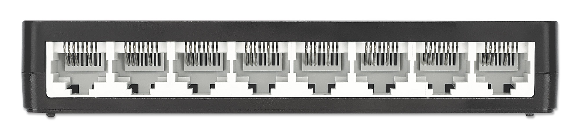 INTELLINET 8Port Fast Ethernet Switch DesktopFormat Kunststoffgehäuse IEEE 8023az Energy Efficient Ethernet schwarz