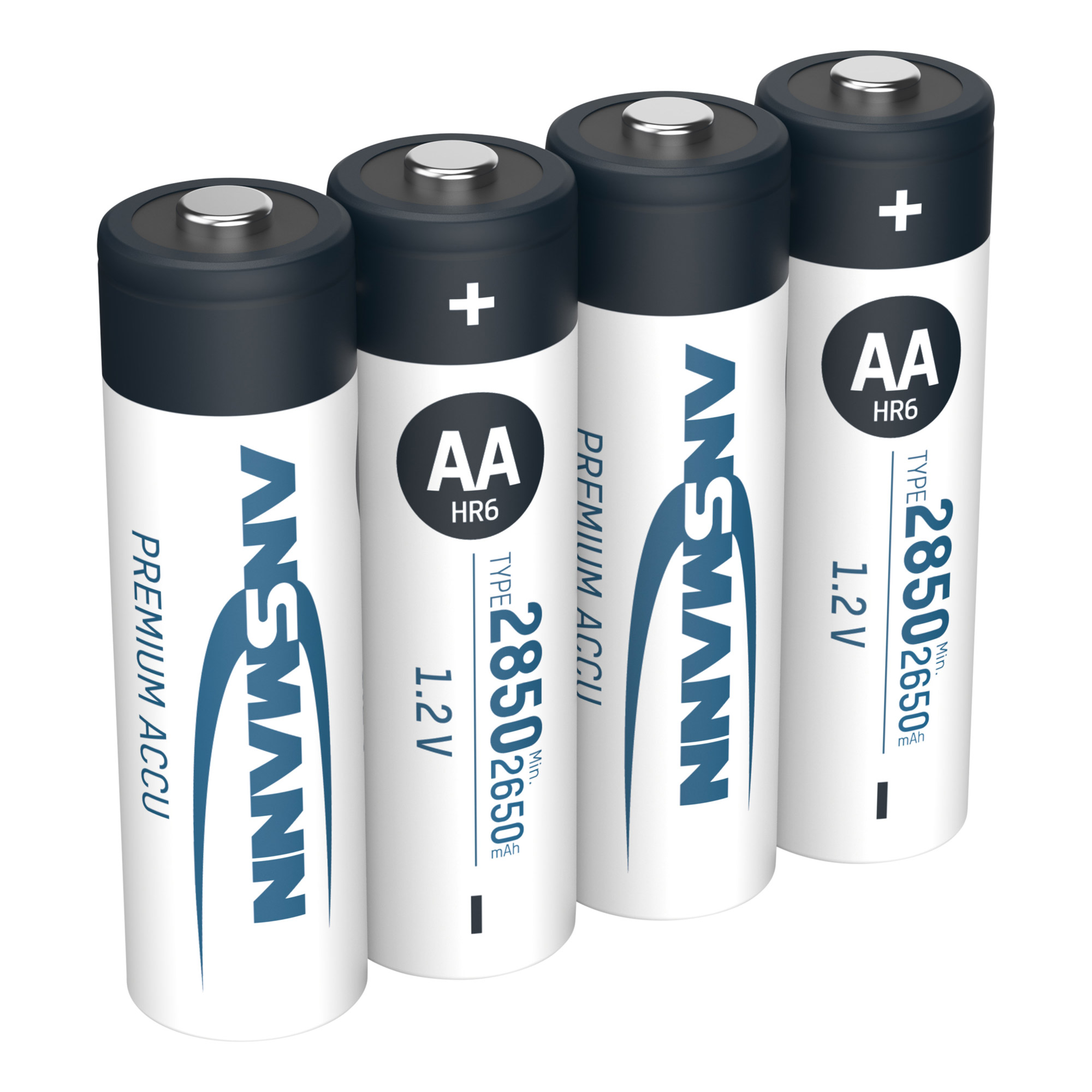 4 ANSMANN Akkus Mignon AA 2.650 mAh