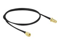 Delock Antennenkabel SMA Stecker zu SMA Buchse LMR/CFD100 0,9 m low loss