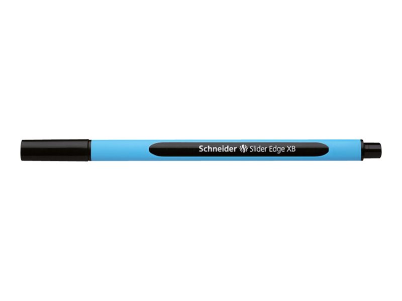 Schneider Kugelschreiber Slider Edge hellblauschwarz, Schreibfarbe schwarz, 10 St