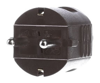 BACHMANN Schutzkontaktstecker braun bruchfest montierbar