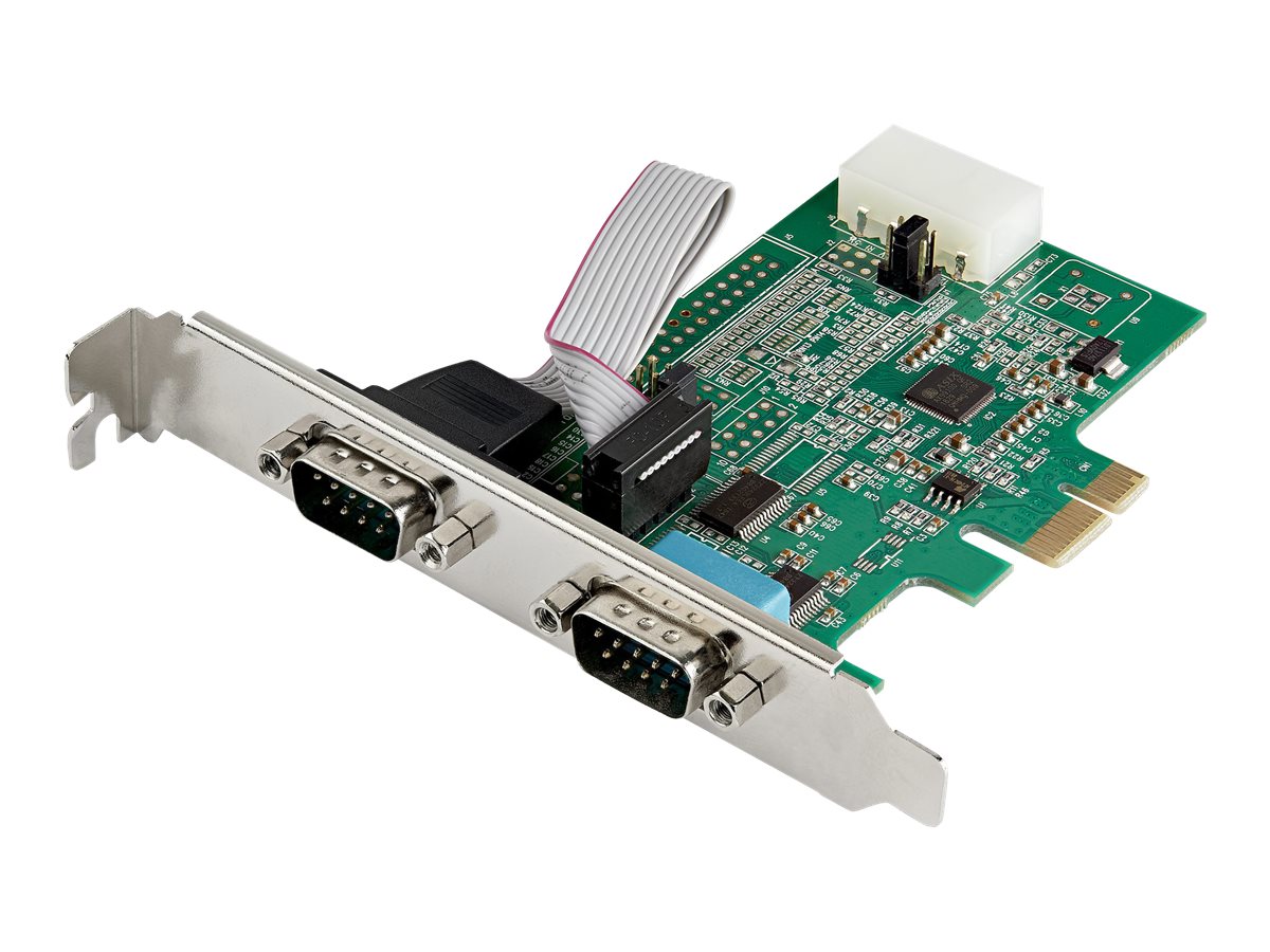 STARTECH.COM 2 Port PCI Express serielle Schnittstellenkarte - 16950 UART - 256-Byte-FIFO-Cache - Adapterkarte STARTECH.COM 2 Port PCI Express serielle Schnittstellenkarte - 16950 UART - 256-Byte-FIFO-Cache - Adapterkarte