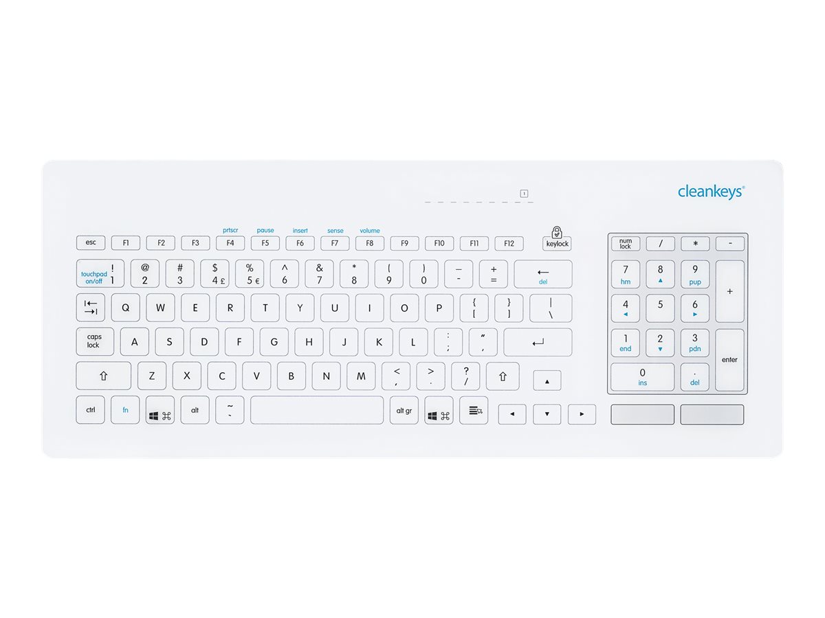GETT CLEANKEYS CK5 kapazitive Glastastatur integr.Touchpad und NUM block IP65 wasserdicht desinfizierbar Gorilla Glas Layout: DE GETT CLEANKEYS CK5 kapazitive Glastastatur integr.Touchpad und NUM block IP65 wasserdicht desinfizierbar Gorilla Glas Layout: DE