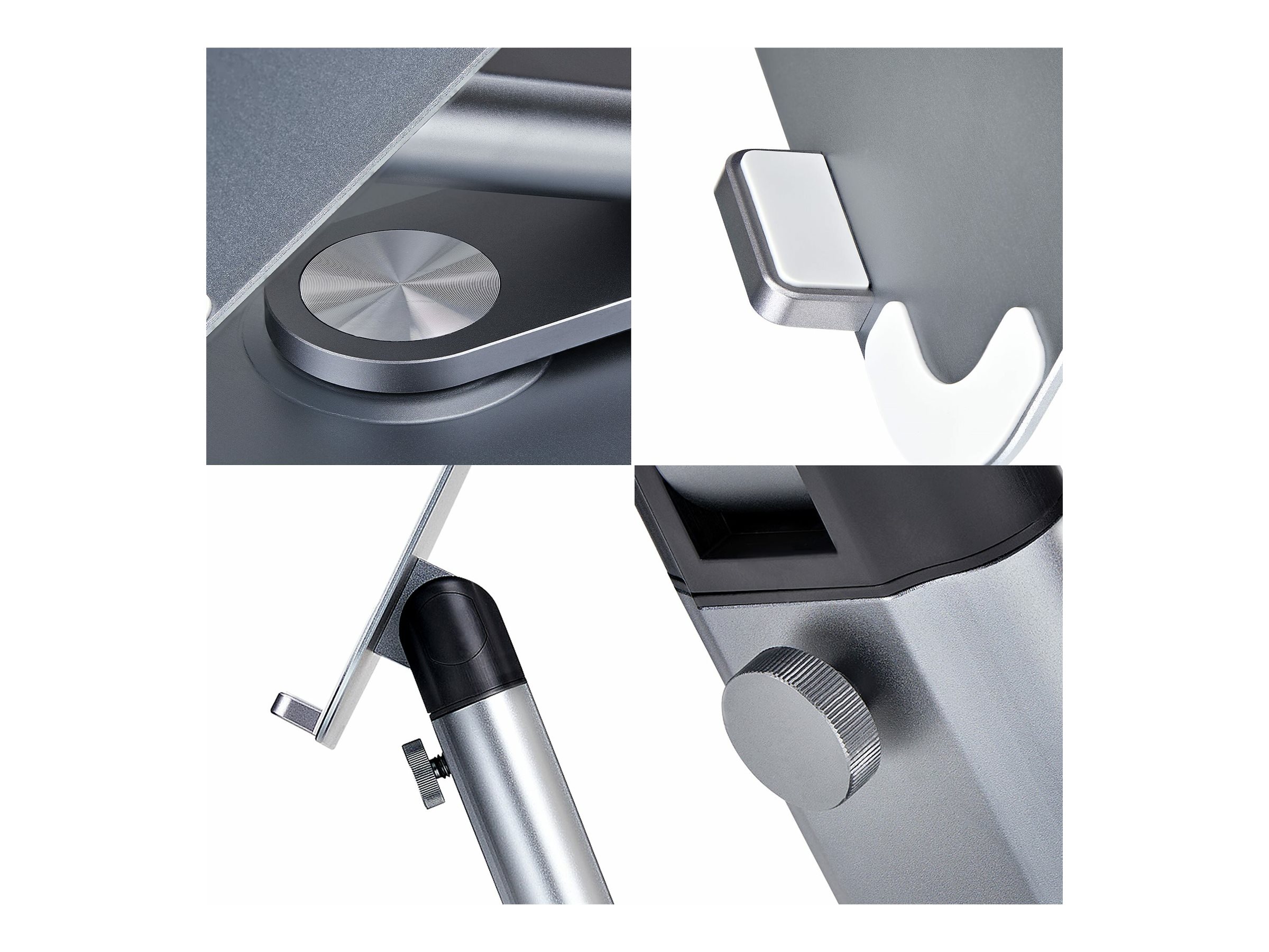 STARTECHCOM Ergonomischer Hoehenverstellbarer Laptopstaender DrehNeigbar Tragbar LaptophalterungNotebookstaender bis 5kg