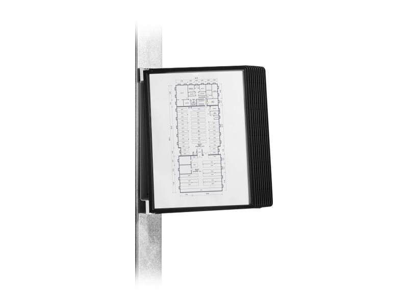 DURABLE Wand-Sichttafelsystem VARIO® MAGNET WALL 591801 DIN A4 schwarz mit 10 St. Sichttafeln