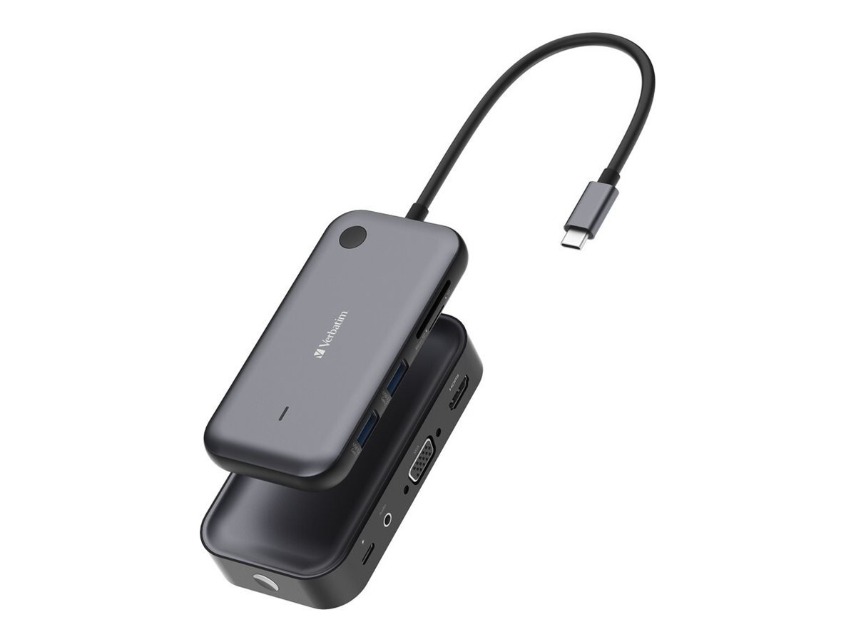 Verbatim USB-C-Wireless-Display-Adapter 1080P mit Hub WDA-01