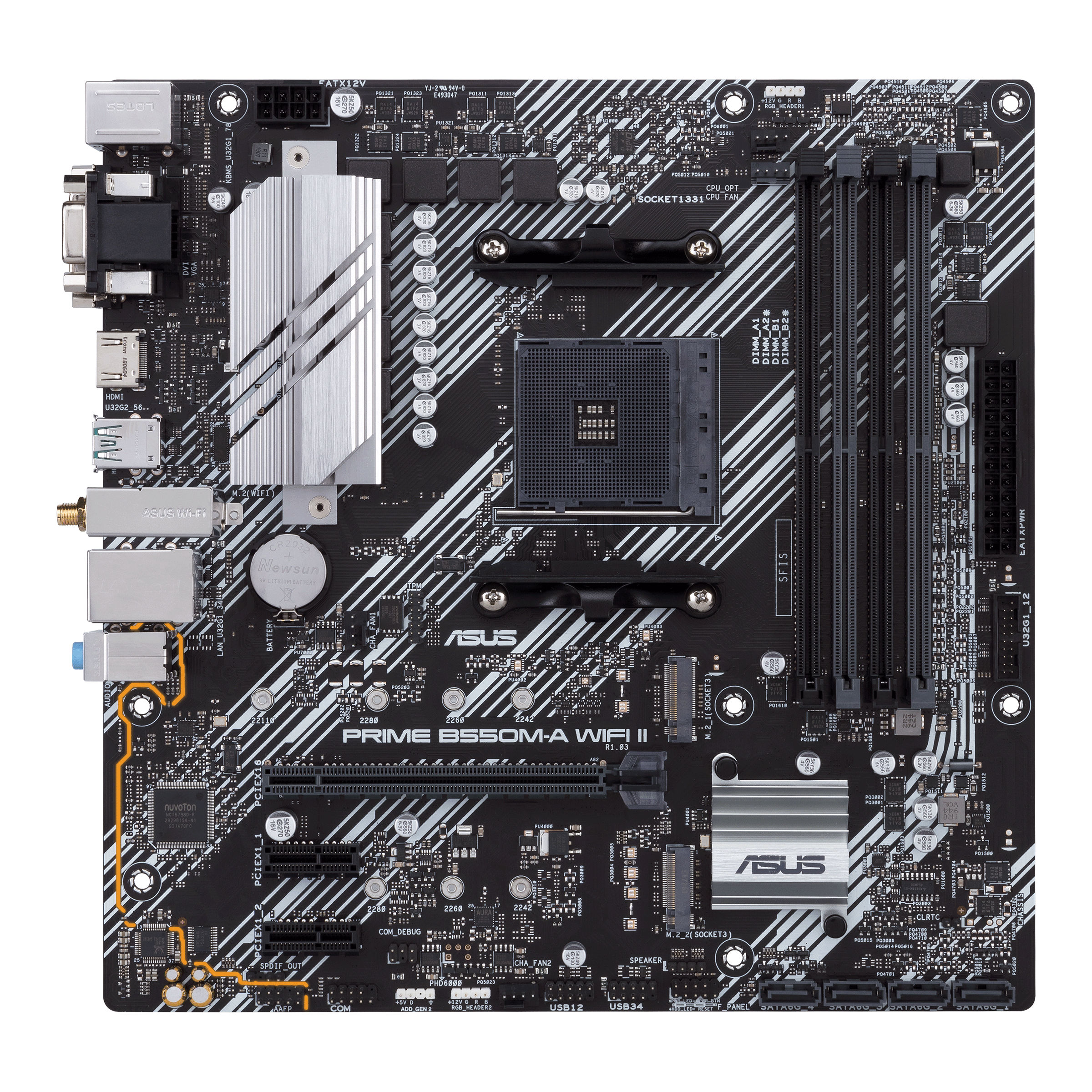 ASUS PRIME B550MA WIFI II AM4 mATX MB 4xDDR4 2xM2 4XSATA