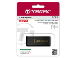 Card Reader Transcend F5 USB3.0 SD/microSD Card Reader schw.