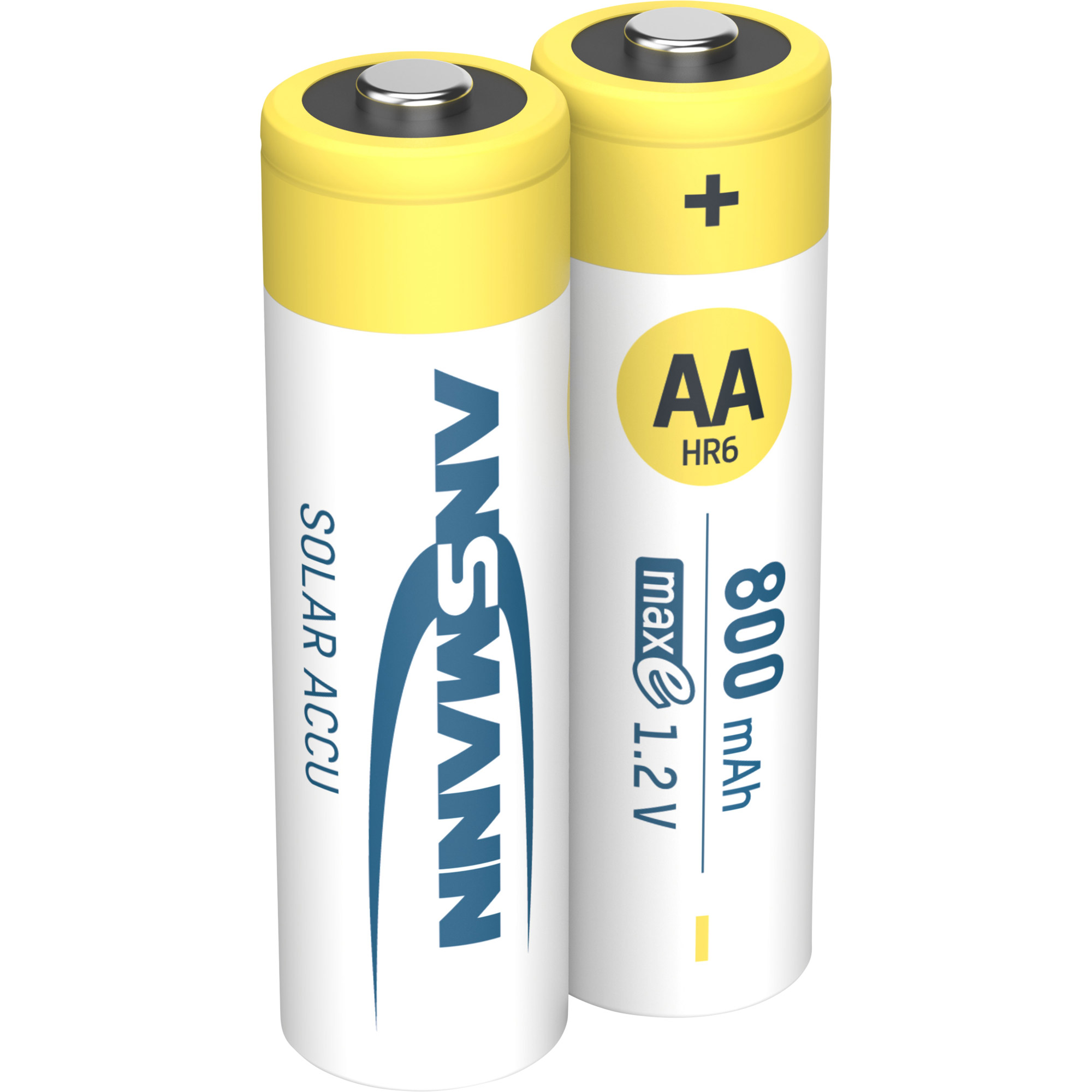 ANSMANN Akkus Solar NiMH Mignon AA 800 mAh, 2 St