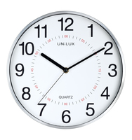 unilux Wanduhr Aria weiss grau Kunststoff, Ø 30,5 cm unilux Wanduhr Aria weiss grau Kunststoff, Ø 30,5 cm