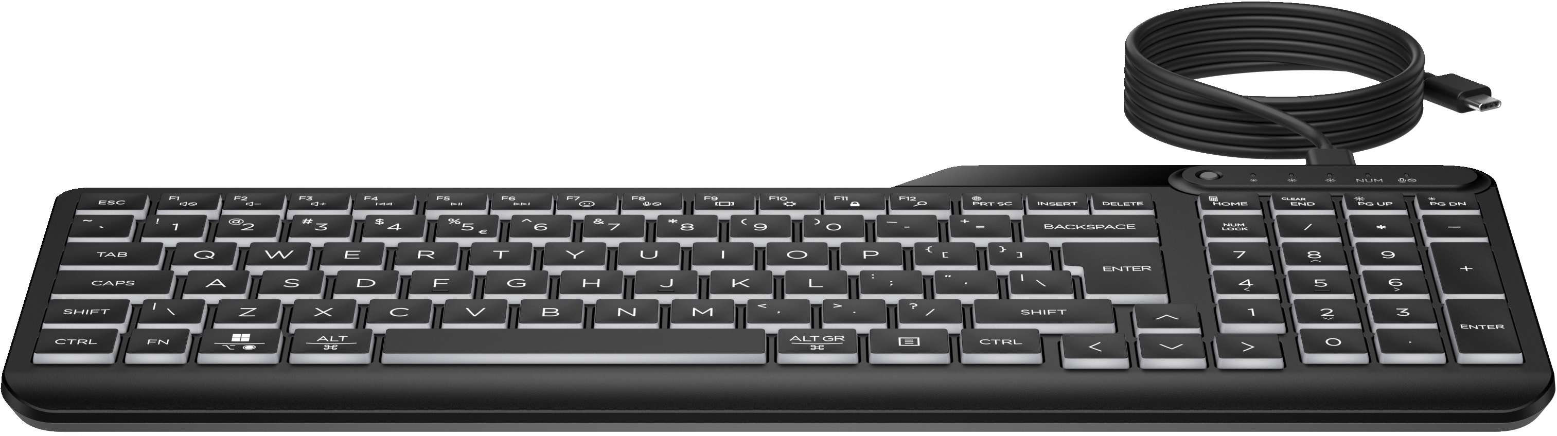 HP 400 Backlit Wired Keyboard P