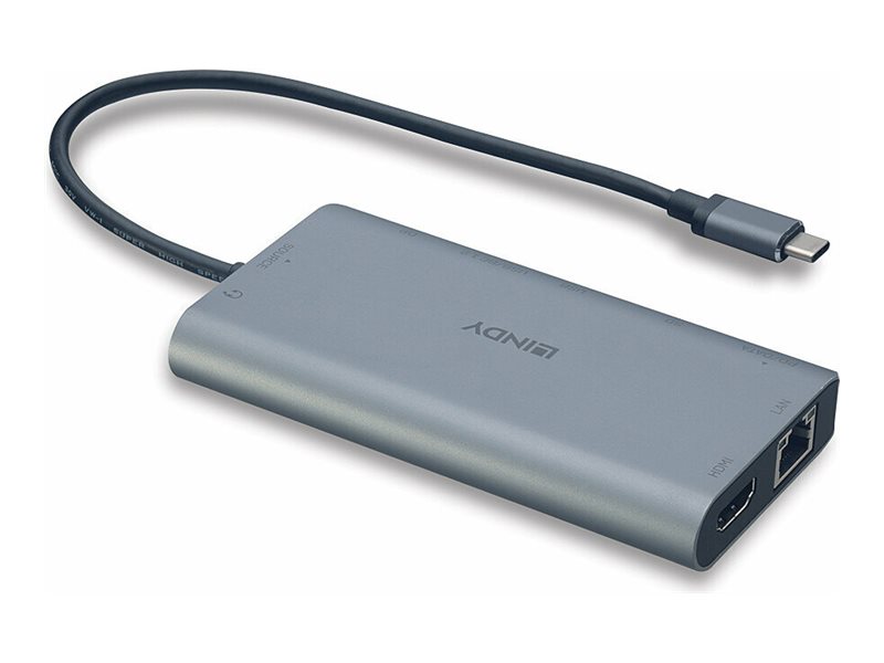 LINDY Verbindet Ihr Notebook über nur ein USB-Kabel Typ C mit Peripheriegeräten