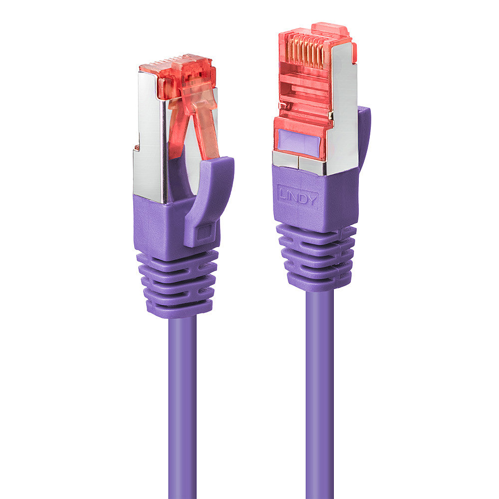 LINDY Cat.6 S/FTP Kabel, violett, 3m Patchkabel