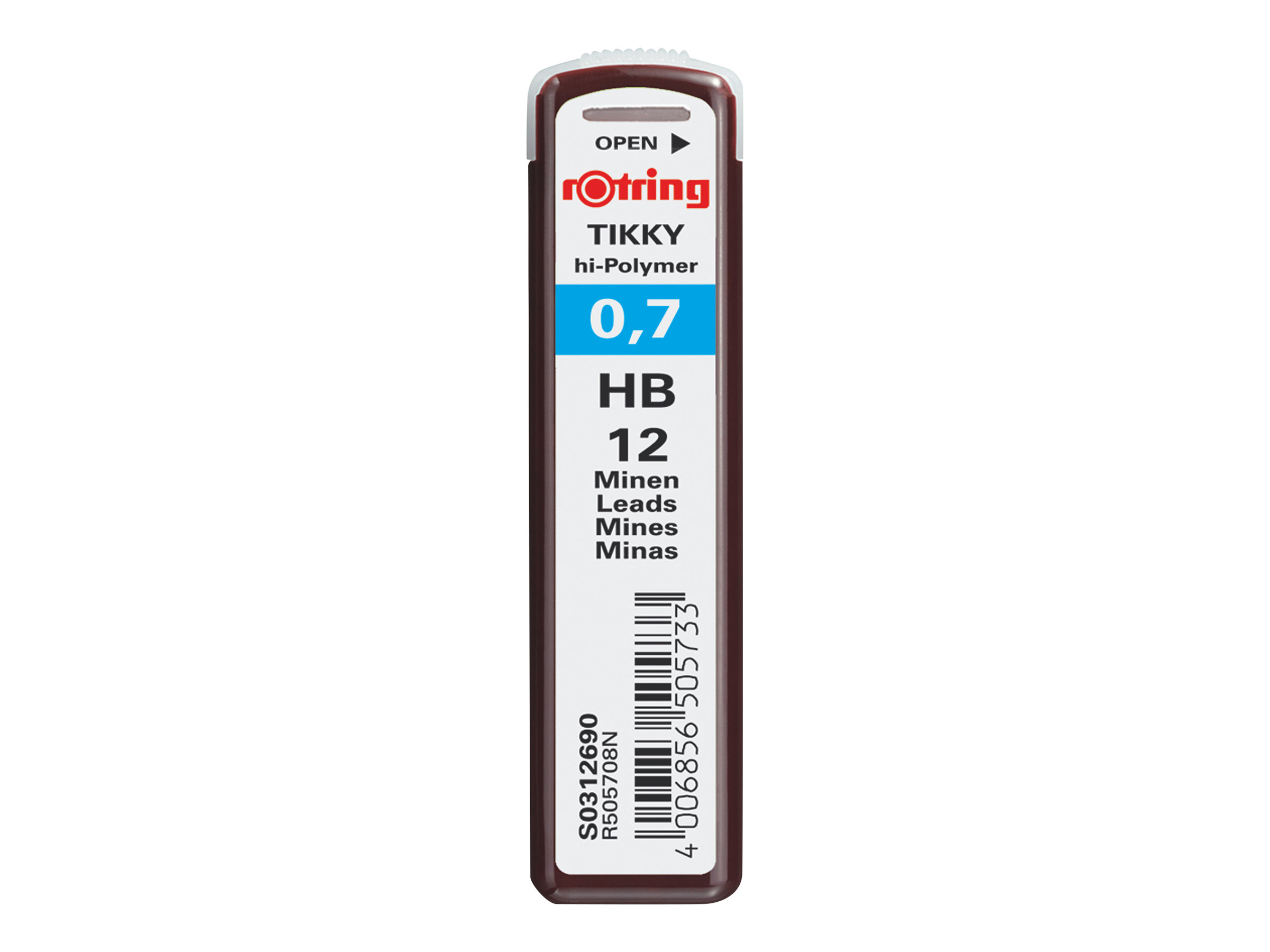 rotring Feinminen-Bleistiftminen schwarz HB 0,7 mm, 12 St.