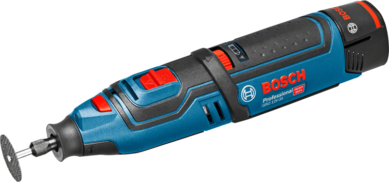 BOSCH Professional GRO 12V35 AkkuRotationsschneider 12,0 V, mit 2 Akkus