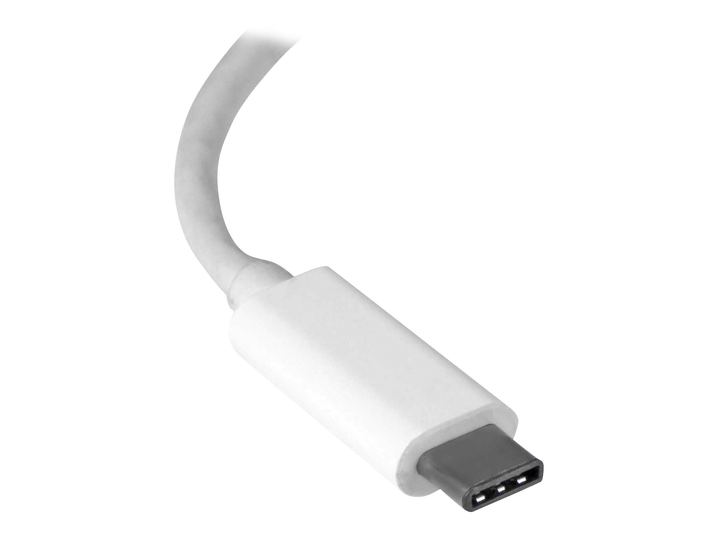 StarTech.com USB-C auf Gigabit Adapter - Thunderbolt 3 kompatibel - Weiß - Unterstützung für Macbook, Windows, Chrome OS - Netzwerkadapter - USB-C - Gigabit Ethernet