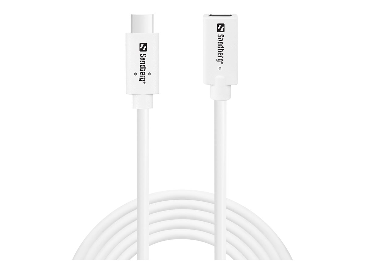 SANDBERG USB-C>C M-F USB 3.1 100W 2M SANDBERG USB-C>C M-F USB 3.1 100W 2M