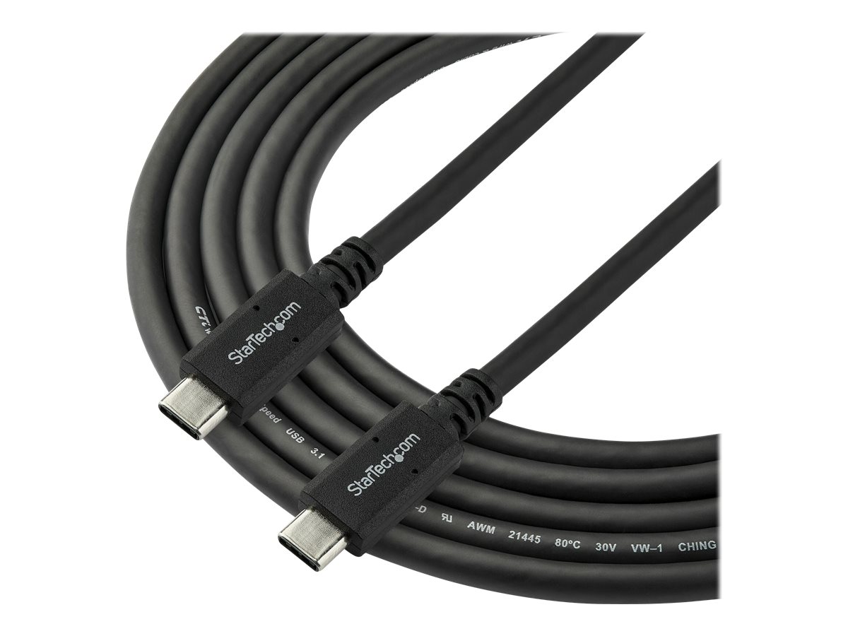 StarTech.com USB-C auf USB-C Kabel mit 5A Power Delivery - St/St - 1,8m - USB 3.0 (5Gbit/s) - USB-IF zertifiziert - USB Typ C Kabel - USB Typ-C-Kabel - 1.8 m