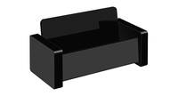Wedo Visitenkartenhalter Acryl Schwarz