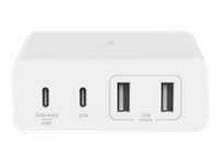 108W 4-Port GaN, 2x USB-C, 2x USB-A, 2m Netzkabel, weiss