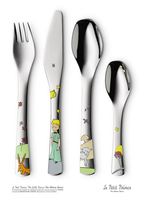 WMF 1294056040 Der kleine Prinz Kinderbesteck Set 4-teilig