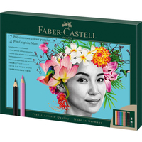 FABER-CASTELL Polychromos & Pitt Graphite Matt Malset farbsortiert, 23 St. FABER-CASTELL Polychromos & Pitt Graphite Matt Malset farbsortiert, 23 St.